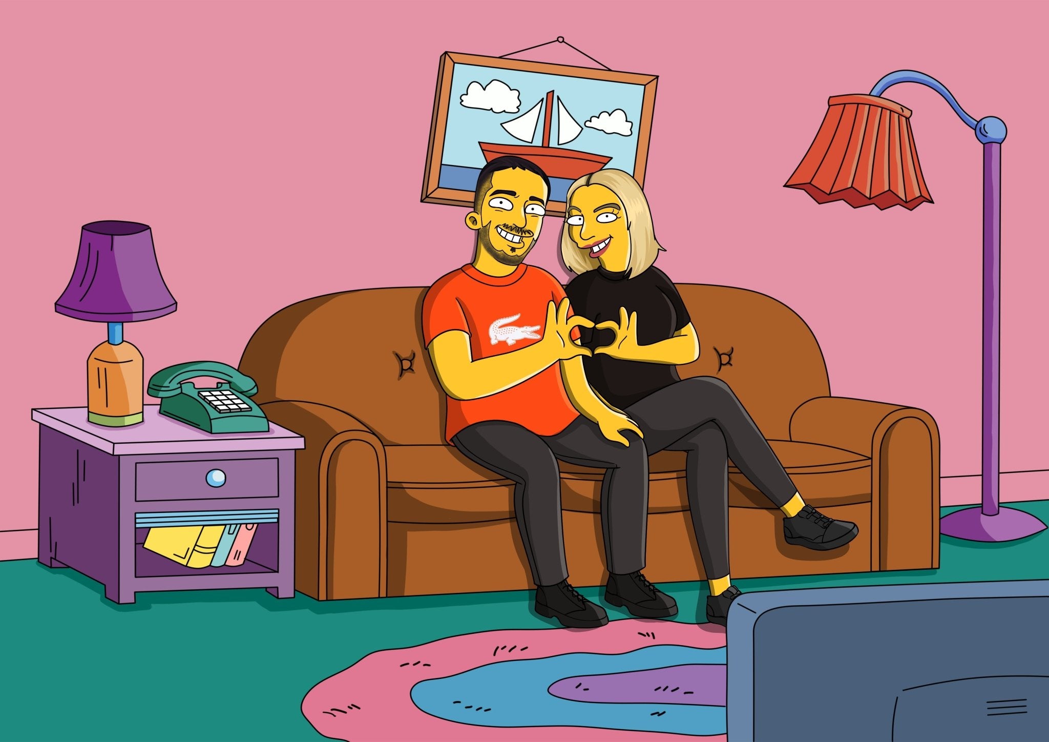 Portrait Personnalisé Simpsons - Cartoonova